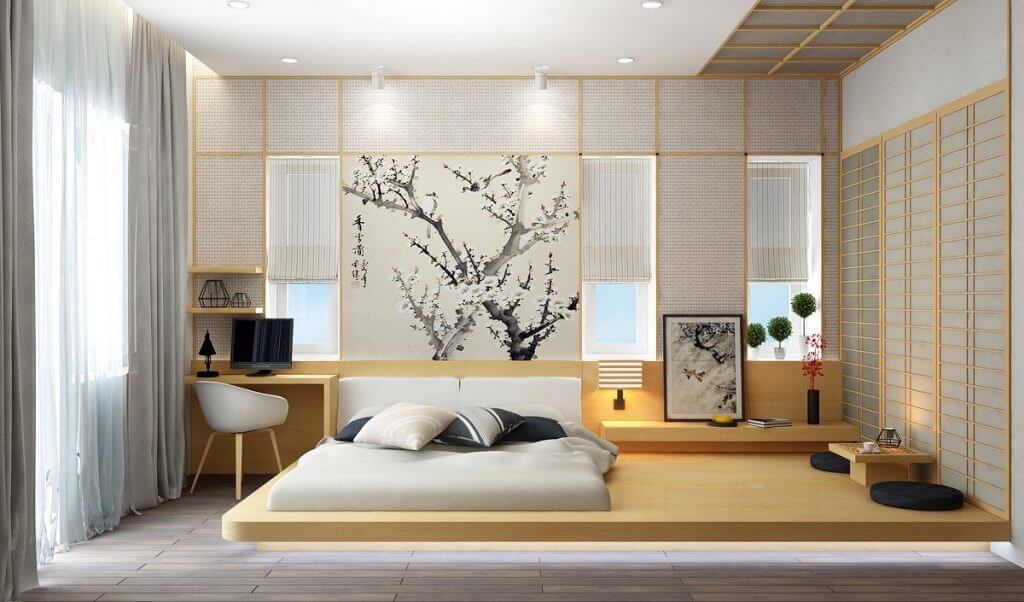 Phối màu sắc đơn giản tạo cảm giác thư thái