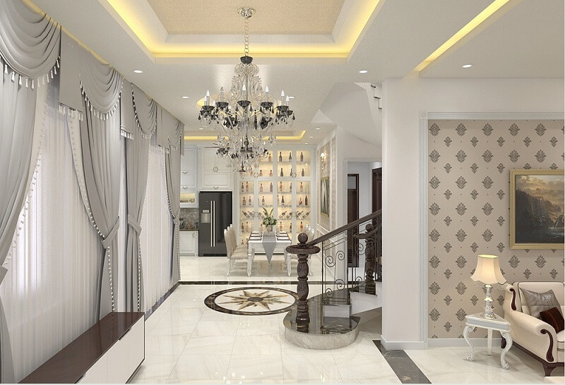 Đặc trưng trong phong cách thiết kế nội thất tân cổ điển