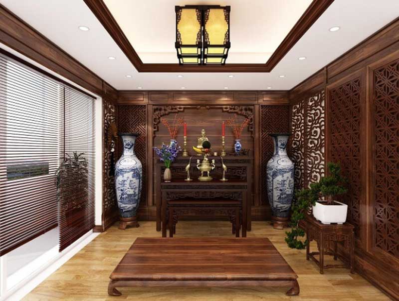 Mẫu 3: Thiết kế nội thất phòng ngủ biệt thự theo phong cách cổ điển