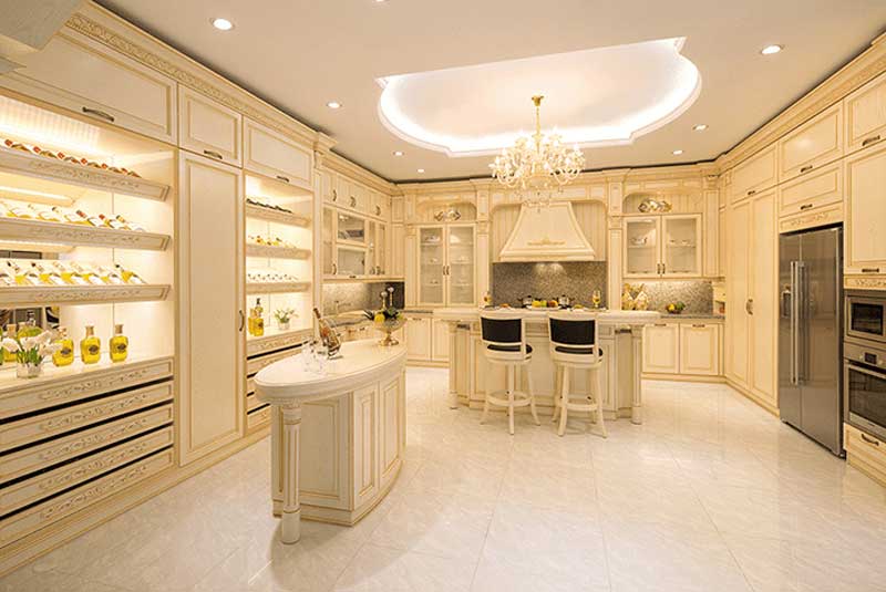 Mẫu 1: Thiết kế nội thất phòng ngủ biệt thự theo phong cách tân cổ điển