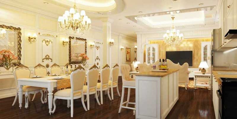 Mẫu 2: Thiết kế nội thất phòng ngủ biệt thự theo phong cách tối giản hiện đại