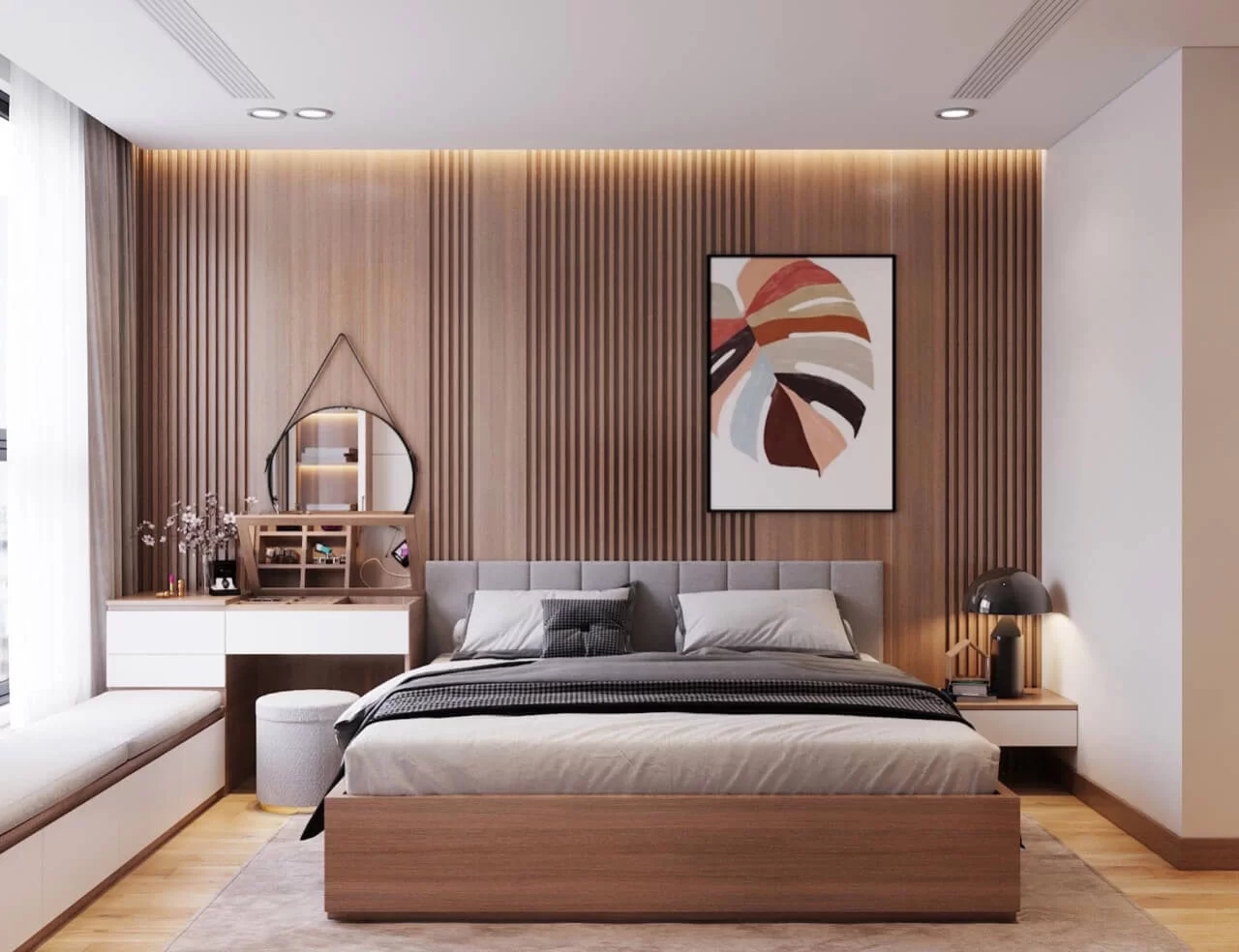 Chất liệu thi công nội thất phòng ngủ