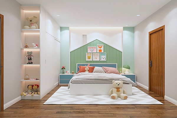 Tối giản đồ vật trong phòng cho bé