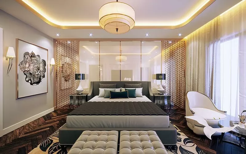 Nên sử dụng màu sắc nhẹ nhàng cho phòng ngủ