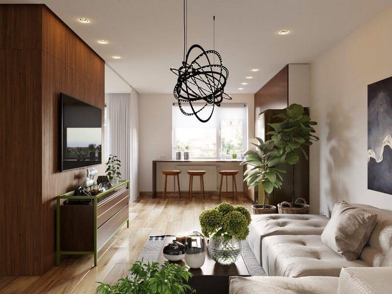 Thiết kế hiện đại với nhiều khoảng xanh cho ngôi nhà