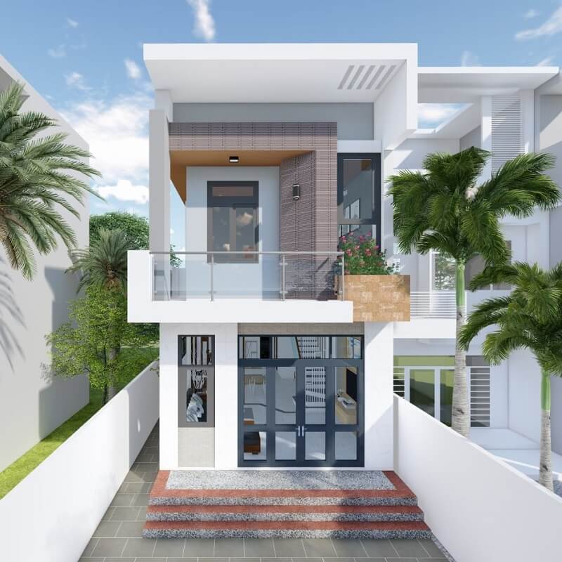 Mẫu nhà hai tầng sang trọng