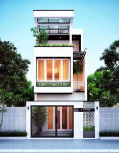 Thiết kế nội thất nhà 2 tầng dạng ống