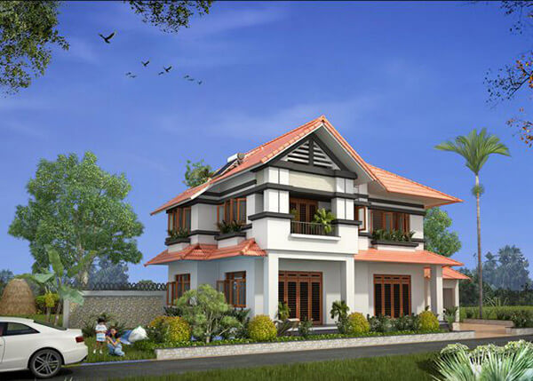 Gác lửng không làm mất mỹ quan cũng như cấu trúc ngôi nhà