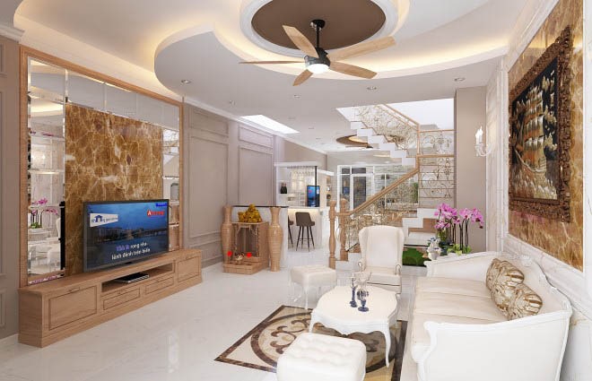 Nội thất nhà phố thiết kế theo phong cách cổ điển