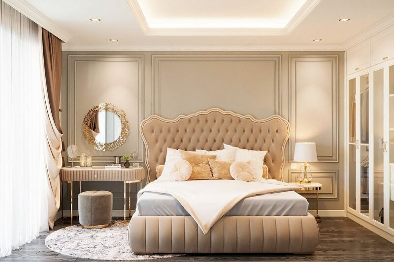 Thiết kế phòng ngủ phong cách tân cổ điển