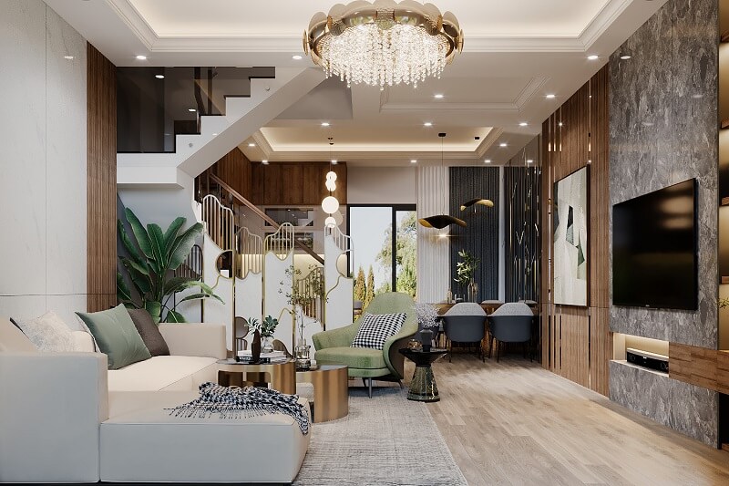 Thiết kế nội thất nhà phố Lê Trọng Tấn