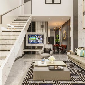 Hoàn thiện nội thất hiện đại cho nhà phố tại Quận Tân Phú, TP Hồ Chí Minh