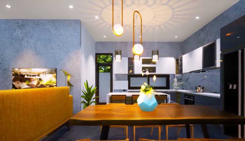 Thiết kế nội thất hiện đại bên trong dự án Minh Khôi Home 7