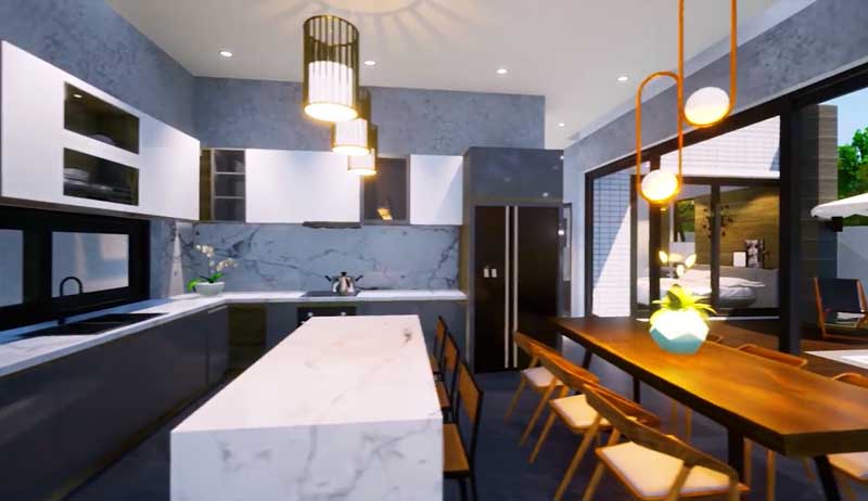 Thiết kế nội thất hiện đại bên trong dự án Minh Khôi Home 9