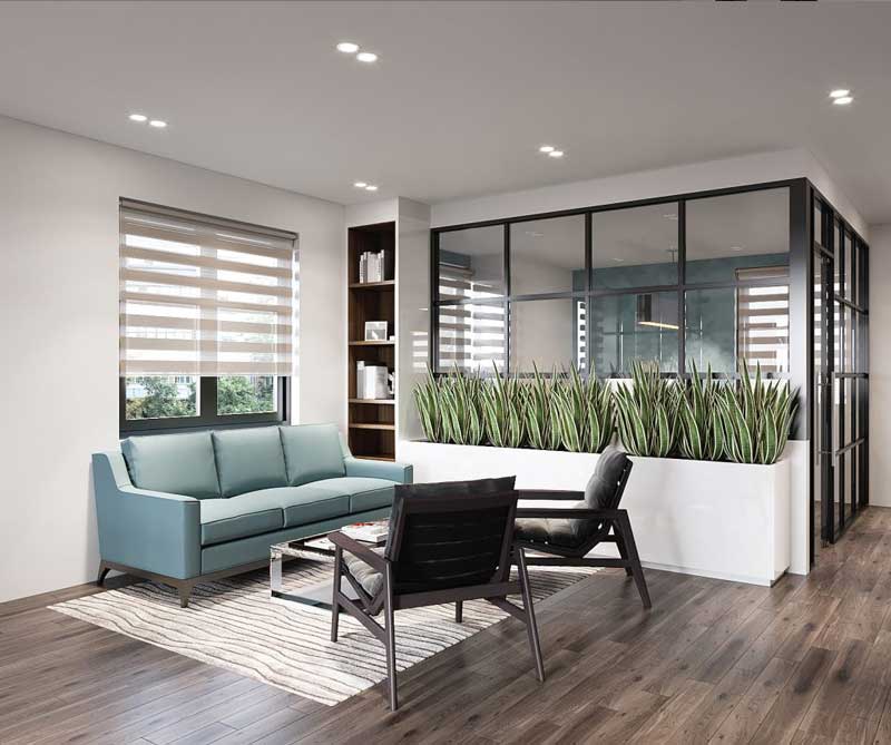 Thiết kế nội thất bên trong căn hộ nhà ở kết hợp văn phòng 6