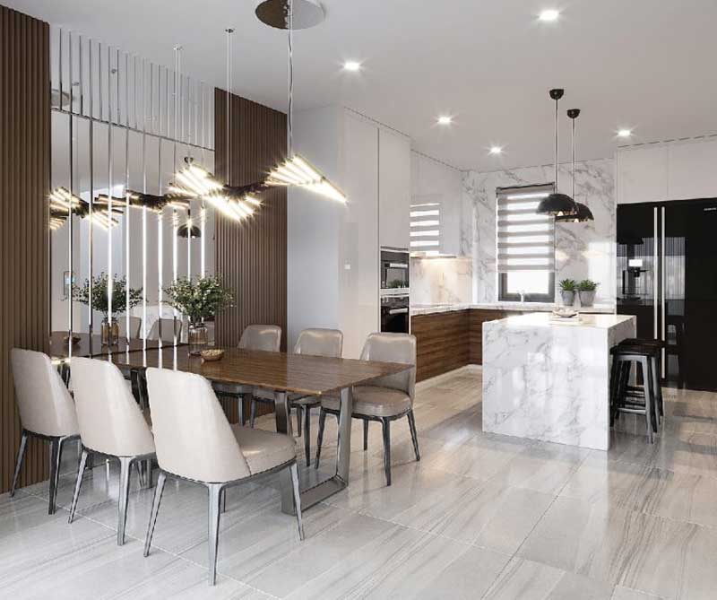 Thiết kế nội thất bên trong căn hộ nhà ở kết hợp văn phòng 12
