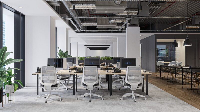 Mẫu thiết kế nội thất văn phòng do Sunshine CAF thực hiện