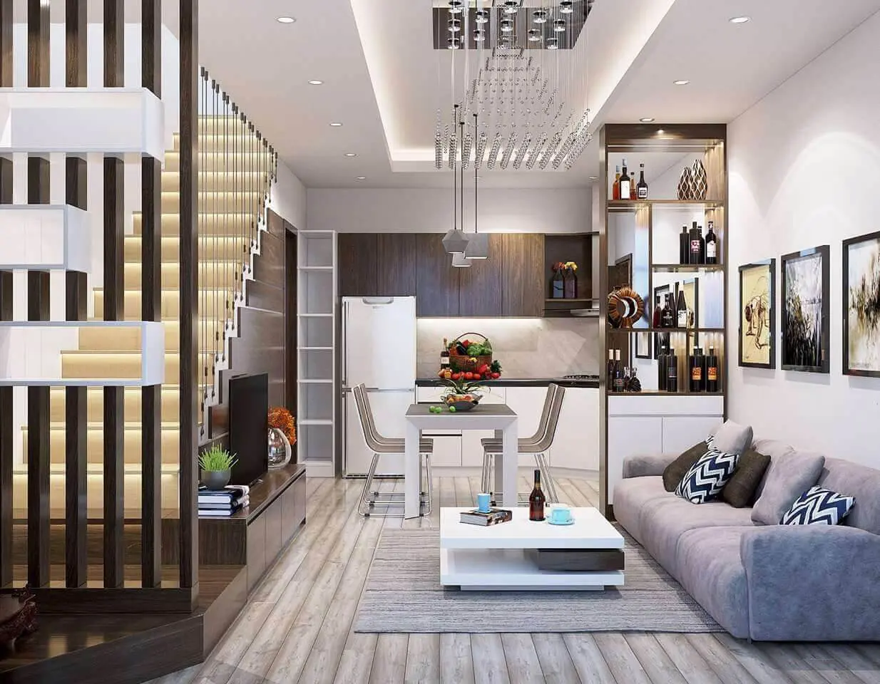 Lio Decor thường là sự kết hợp giữa hiện đại và tối giản