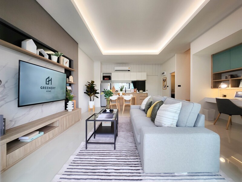 Mẫu thiết kế nội thất dành cho không gian phòng khách của SUNSHINE CAF