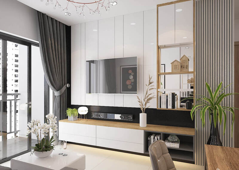 Mẫu thiết kế nội thất chung cư phong cách hiện đại