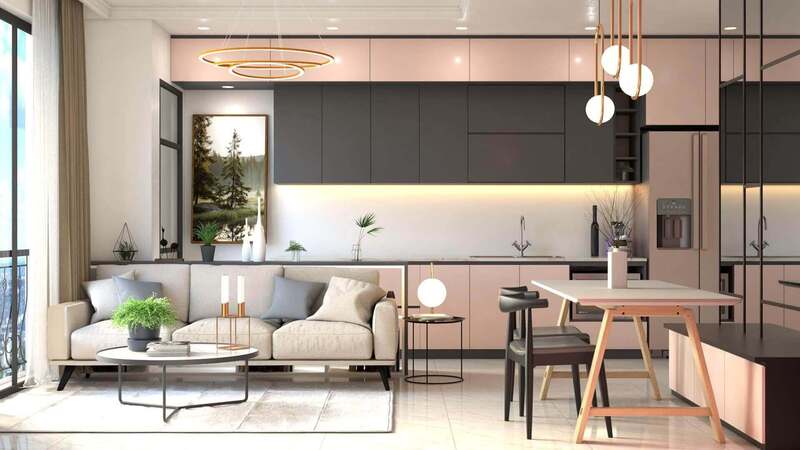 Mẫu thiết kế nội thất chung cư phong cách tối giản