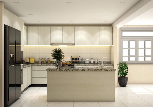 Nhà bếp tiện nghi với lối thiết kế hiện đại