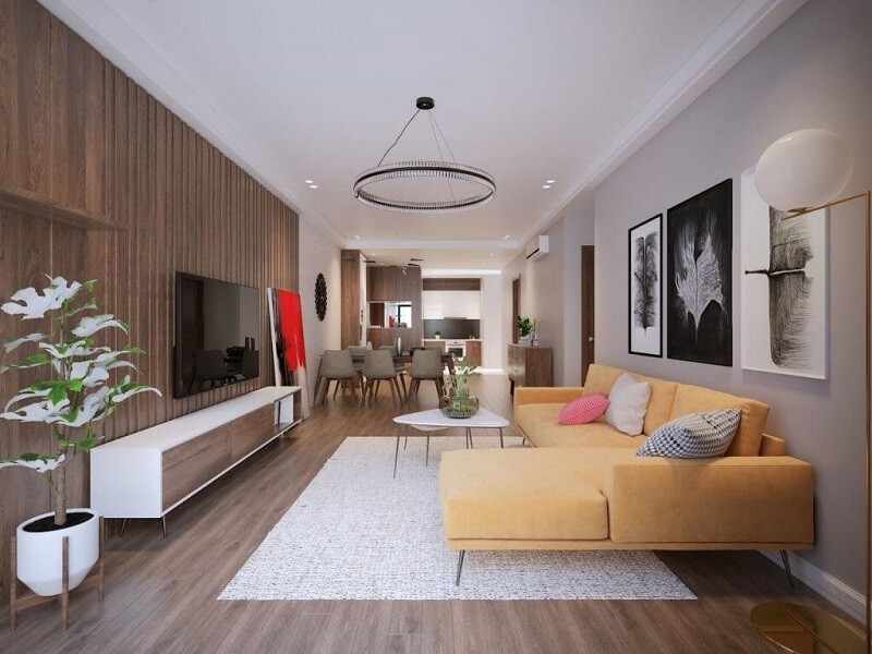 Mẫu thiết kế chung cư 100m2 đầy tính sáng tạo