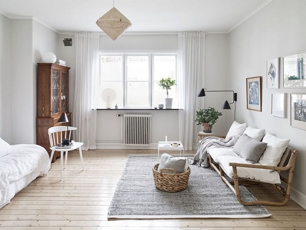 Mẫu 10: Thiết kế nội thất chung cư 90m2 theo phong cách Vintage