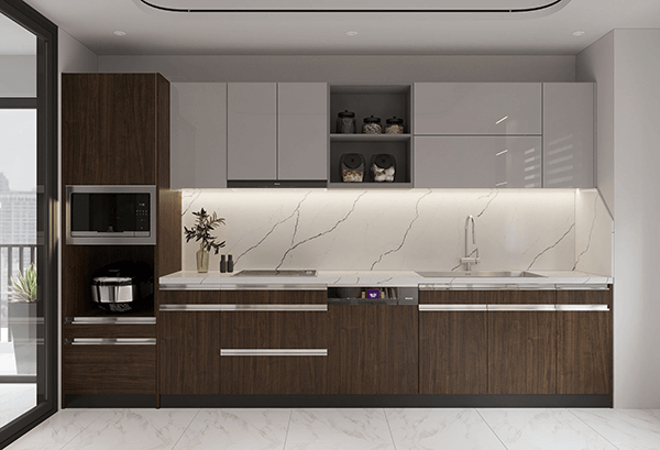 Thiết kế ốp gỗ phù hợp với phong cách hiện đại