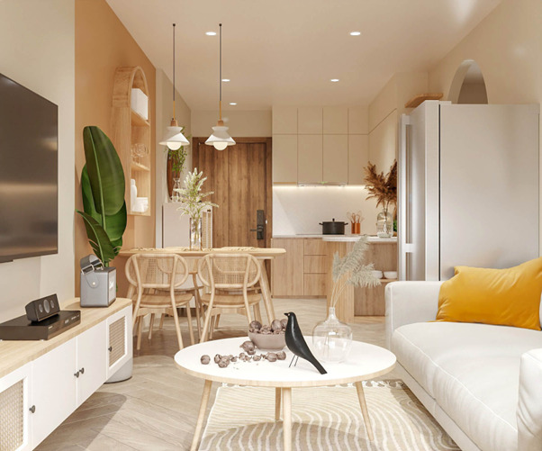 Nội thất thiết kế theo phong cách Scandinavian tạo sự nhẹ nhàng và thoải mái