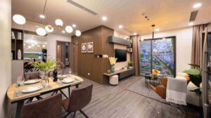 Thiết kế phòng bếp căn hộ 55m2 tiện lợi - sạch đẹp