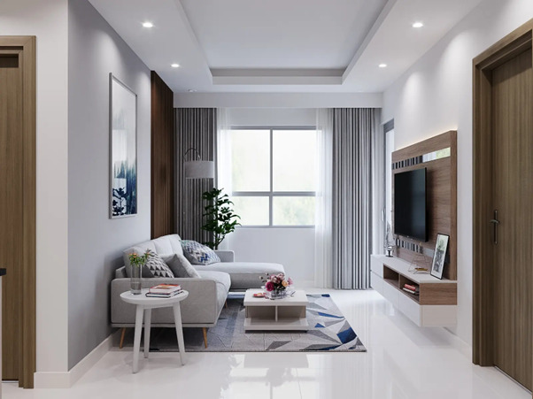 Không gian mở tạo cho căn hộ thêm phần thông thoáng và thoải mái