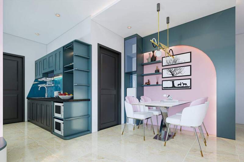 Phòng bếp Căn hộ chung cư Mỹ Phúc
