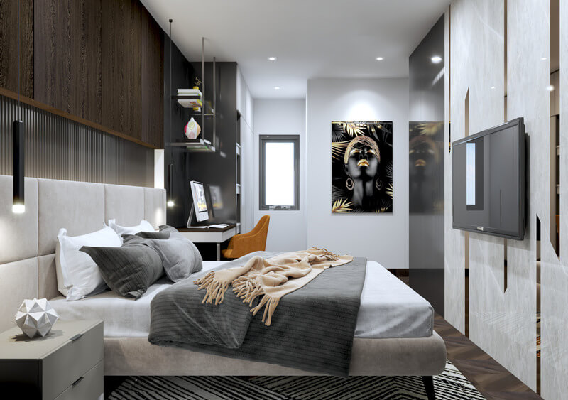 Phòng ngủ Căn hộ Duplex 2 tầng
