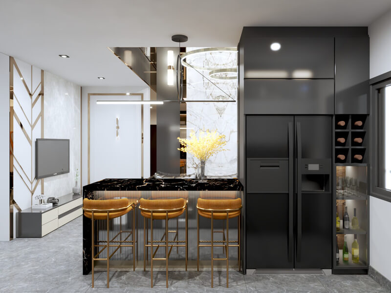 Phòng bếp Căn hộ Duplex 2 tầng