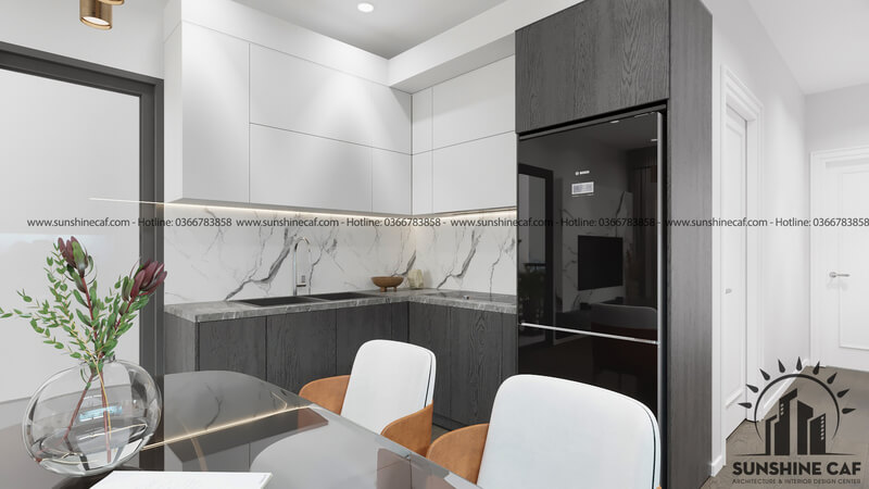 Phòng bếp Căn hộ Mizuki Park 71m2