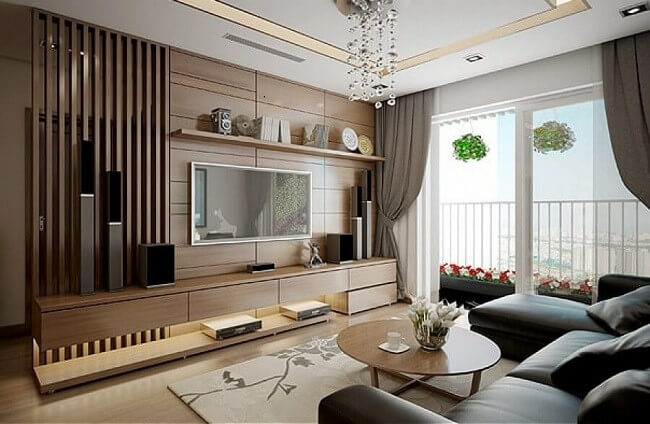 Mang lại cho phòng khách cảm giác sang trọng và đẳng cấp