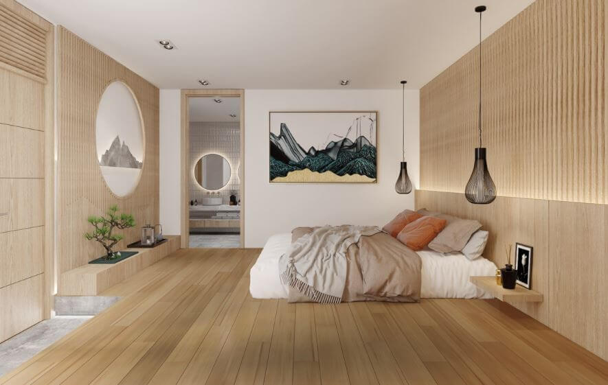 Tuy thiết kế vô cùng đơn giản như người Nhật nhưng vẫn tạo ra cảm giác yên bìnhTuy thiết kế vô cùng đơn giản như người Nhật nhưng vẫn tạo ra cảm giác yên bình