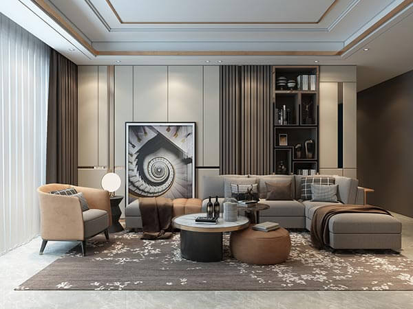 Bộ sofa làm điểm nhấn cho phòng khách thêm phần sang trọng