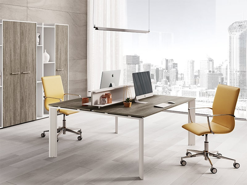 Thiết kế văn phòng 25m2 loại bỏ cách vách ngăn, bức tường giảm sự bí bách