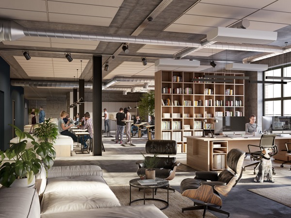 Mẫu thiết kế văn phòng 30m2 theo phong cách nội thất tân cổ điển, hiện đại