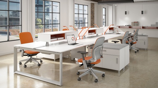 Mẫu thiết kế văn phòng 30m2 theo phong cách hiện đại, không gian mở
