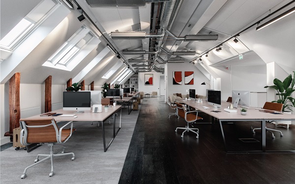Mẫu thiết kế văn phòng 30m2 theo phong cách nghệ thuật, sáng tạo