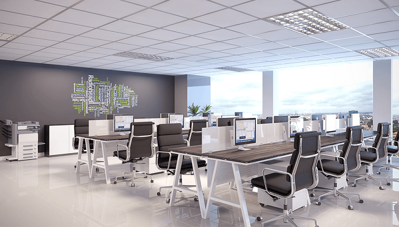Thiết kế văn phòng tiết kiệm không gian sử dụng tạo sự thuận tiện