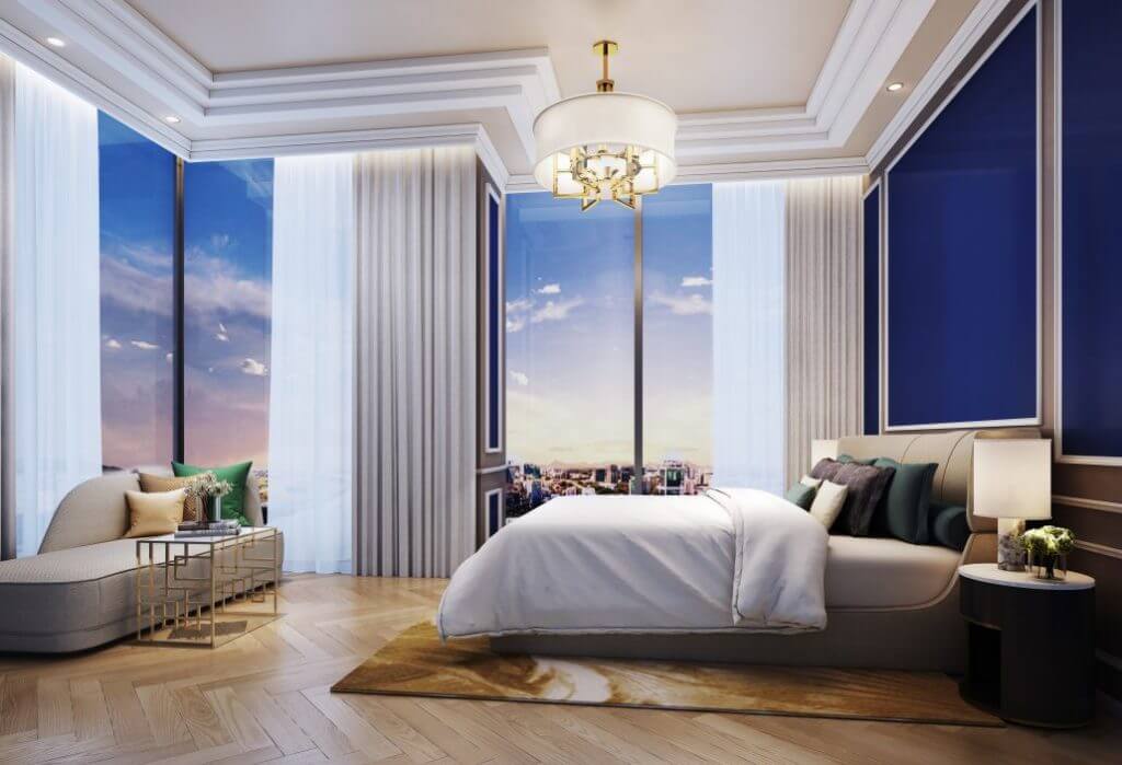 Thiết kế thi công nội thất Grand Marina Sài Gòn - phòng ngủ