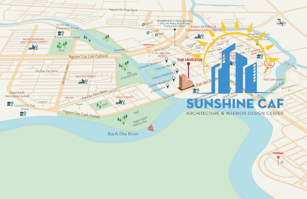 Vị trí dự án The Horizon Phú Mỹ Hưng
