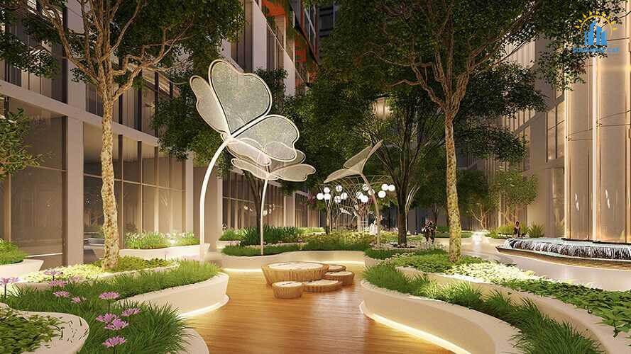 Tiện ích không gian vườn cây ánh sáng