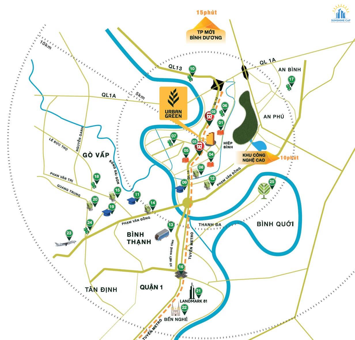 Urban Green có vị trí đắc địa