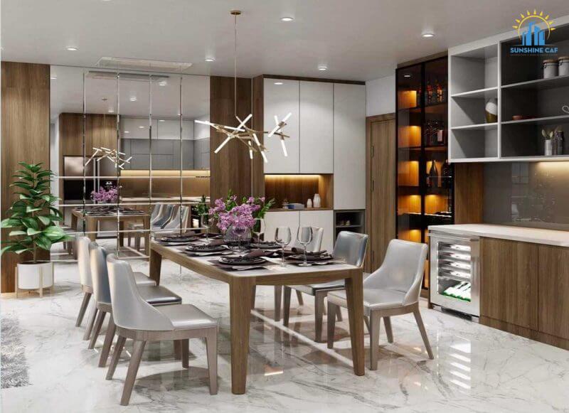 Nội thất Fiato Premier dùng của thương hiệu uy tín như LG, Vĩnh Tường, Vietceramics,...