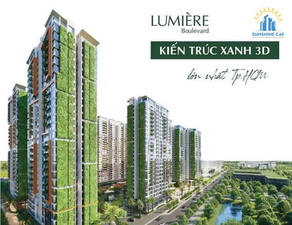 Lumiere Boulevard - Kiến trúc xanh 3D lớn nhất khu vực TP.HCM